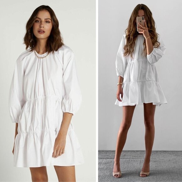 DISSH White Mini Dress - Picture 1 of 9